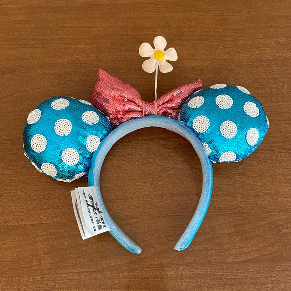 Disney Blue Ears with Polka Dots and Daisy - Picture 2 of 2